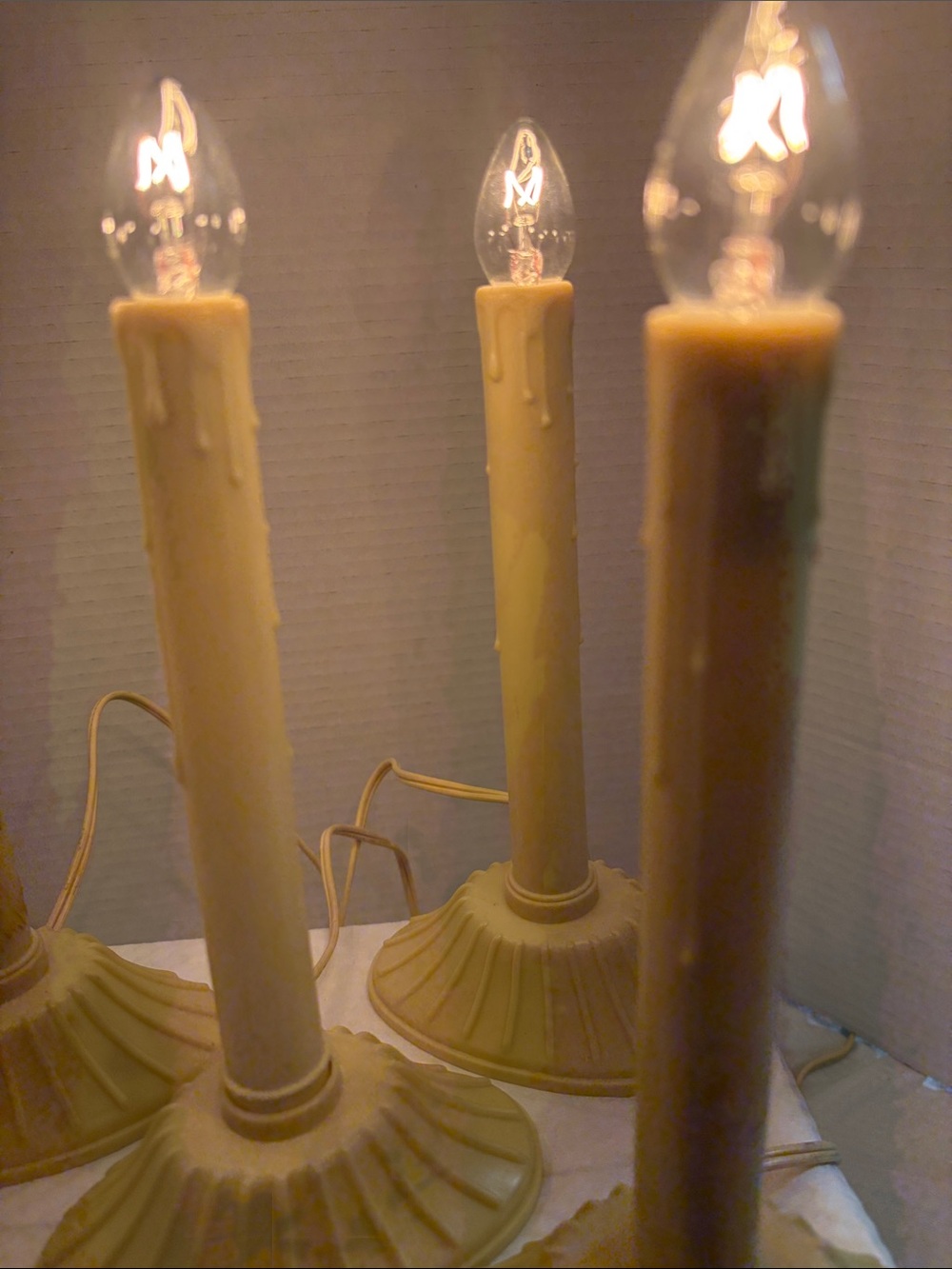 Vintage Electric Window Christmas Candles - Set of 5 (Working!) - Picture 4 of 13